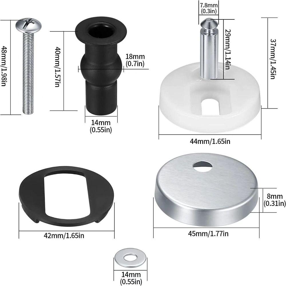 2 Pack Quick Release Toilet Seat Hardware Lavatory Seat Accessories American Standard Toilets