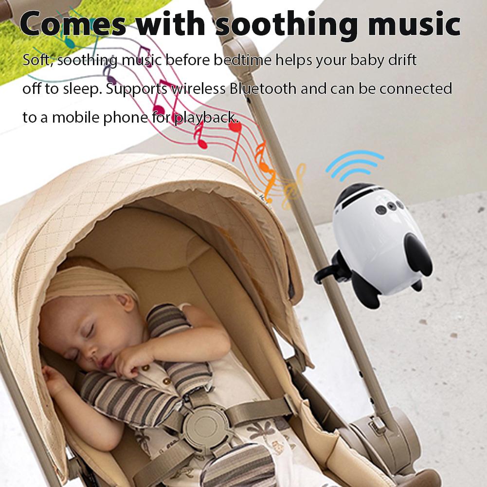 Baby Stroller Rocker Accessory, Portable Automatic Infant Swing Sleep Soother, with White Noise & Bluetooth, Solves Baby