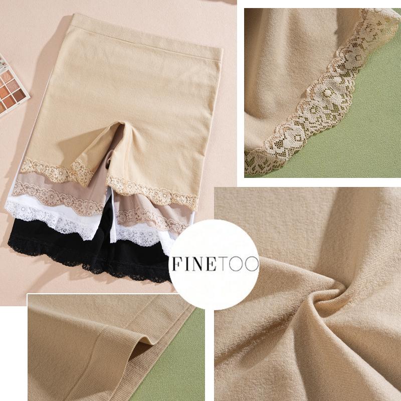 New Women's Seamless High Waist Boxer Short Sexy Lace Solid Color High Elastic Underwear Female Soft Comfortable BoyShort S-XXL