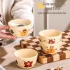 2025 Cute Ceramic Tableware: Parent-Child Rice Bowl for Girls
