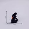 10Pcs Mini Halloween Pumpkin Duck Micro Landscape Resin Ornament Devil Duck Halloween Carnival Party Gift Home Desktop Decoratio