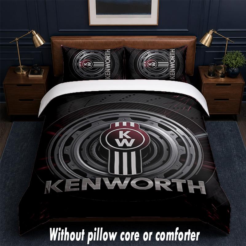 Kenworth Design Bed Bedding Set 1 Duvet Cover + 2 Pillowcases Soft Breathable Household Bed Linens