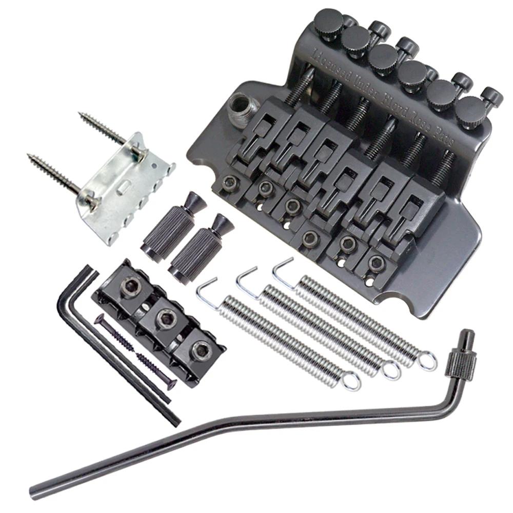 Doppelrolle Tremolo Brücke | Verriegelndes Zinklegierungs System | 6-Saiten E-Gitarre Ersatz mit Federkralle & Arm