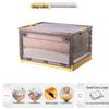 Transparent Foldable Storage Box with Five-Sided Opening for Clothes, Quilts, and Toys