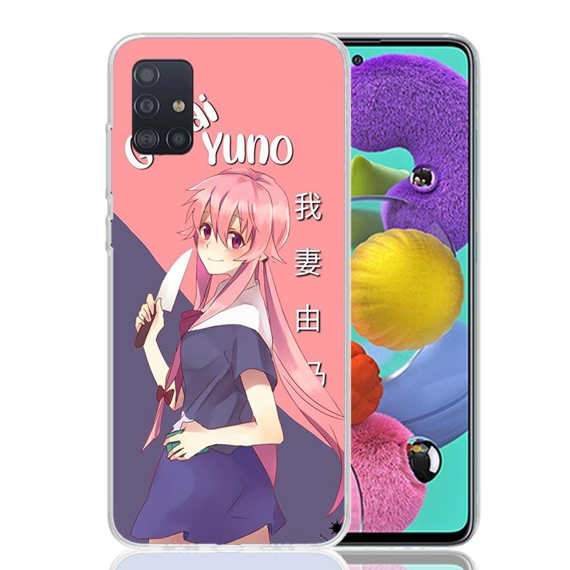 Mirai Nikki Gasai Yuno Anime Phone Case For Samsung Galaxy A52 A42 A32 A22 A12 A51 A50S A40 A30S A20E A10S A41 A31 A21S A11 A72