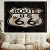 1pc U.S. Route 66 Tapestry, Living Room, Bedroom, Office, Party Decor, Ideal Festive Gift