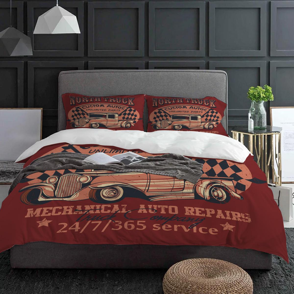 

Постер Абстракция Старый Грузовик Винтажный Постельный Комплект 3 предмета Пододеяльник Наволочка Детский Взрослый Покрывало Комплект для Двуспальной Кровати Домашний Текстиль EU single(135x200cm)