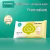 Cotton Times Newborn Baby Wet Wipes - 20 Portable Pure Cotton Sheets for Hands, Mouth, and Bottoms