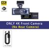 4K WIFI Dash Cam GPS 3840*2160P Car DVR Front and 2.5K Rear Dual Lens Auto Car Camera With Night Vision G-Sensor 24H Parking