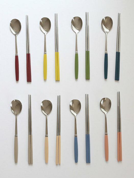 

sosomoso color spoon set 8 colors beige