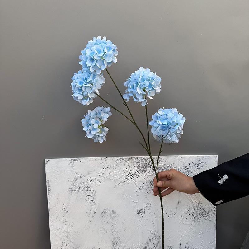 5 Köpfe Künstliche Hortensienblüten Schneeball-Viburnum Fake Blumendekoration Hochzeitsdekoration