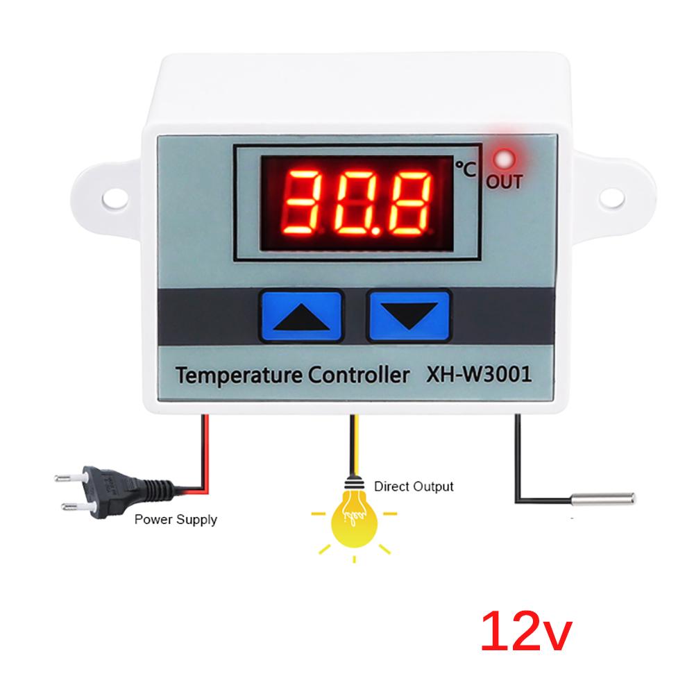 Digital LED Temperature Controller 10A Thermostat Control Switch Probe K9