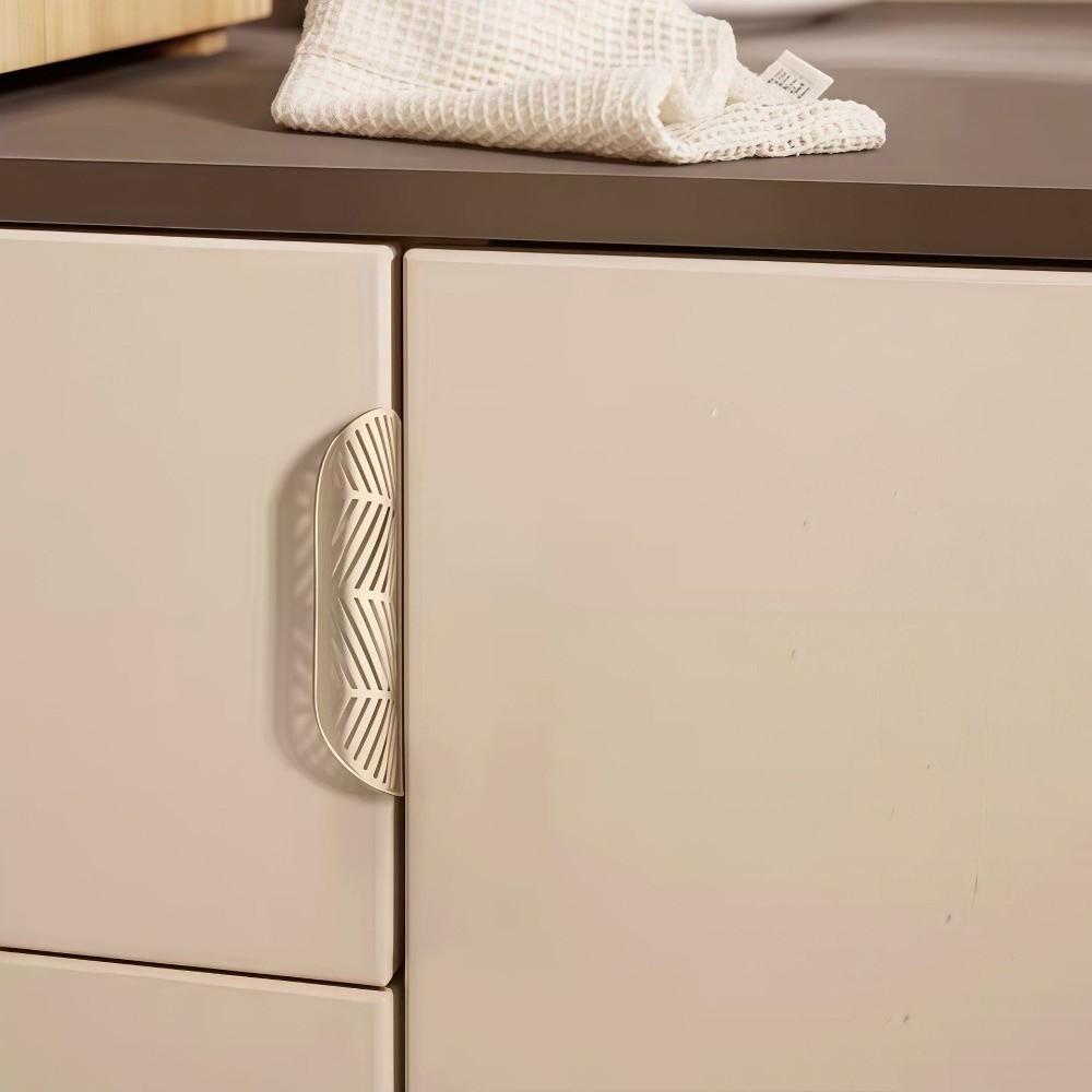 Curved Grip Drawer Pull Handle Zinc Alloy Cupboard Door Handle Furniture Hardware