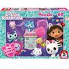 Puzzle - schmidt - gabby's dollhouse - 60 pièces - effet pailleté - 36.1 x 24.3 cm