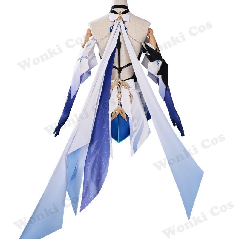 Game Impact Skirk Cosplay Costume Wig Hair Tartaglia Master Skirk Cosplay Shoes For Women Role Play Dress Outfits