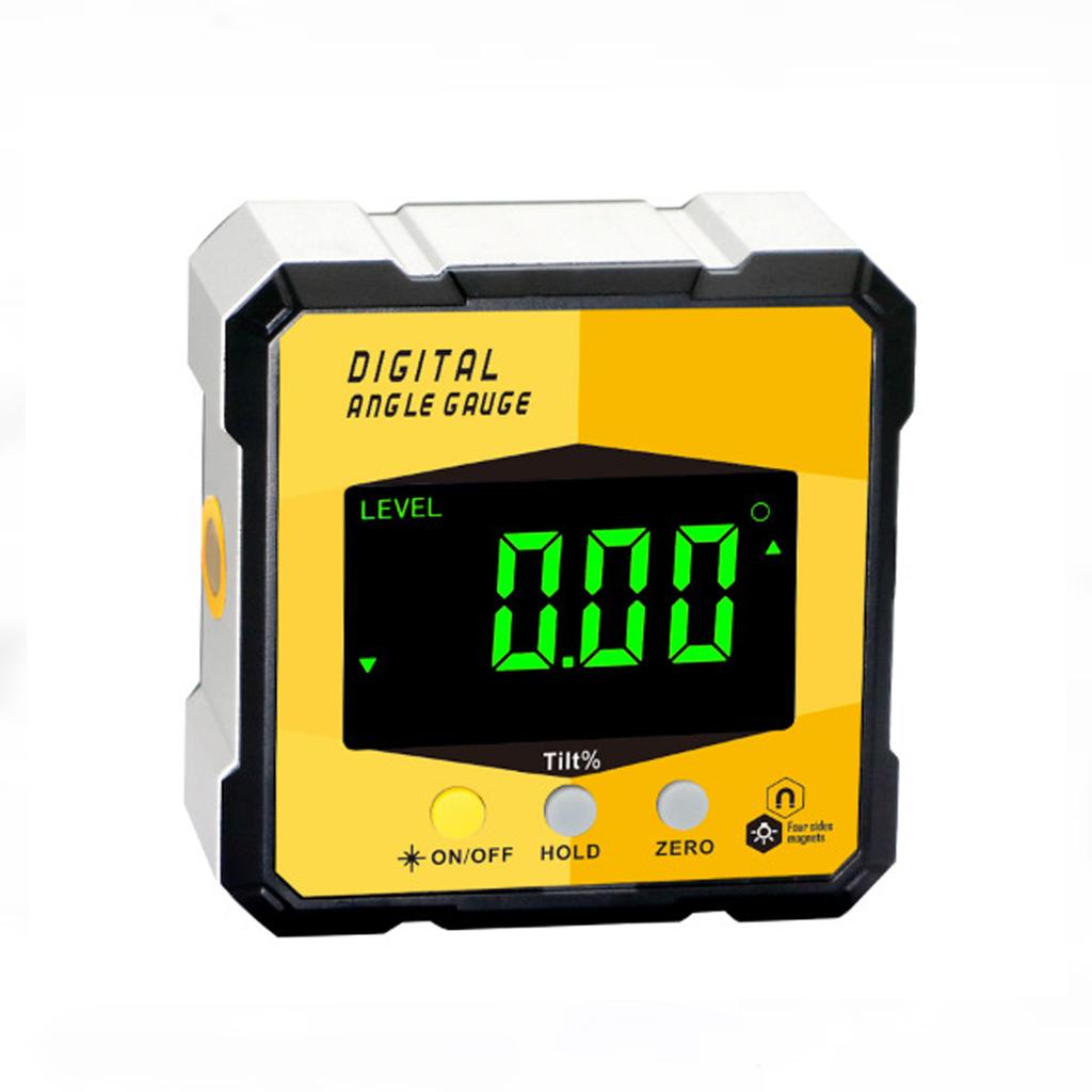 Digital Level Angle Gauge 360° Mini Measuring Digital Inclinometer With Magnetic Base Electronic Universal Bevel Protractor