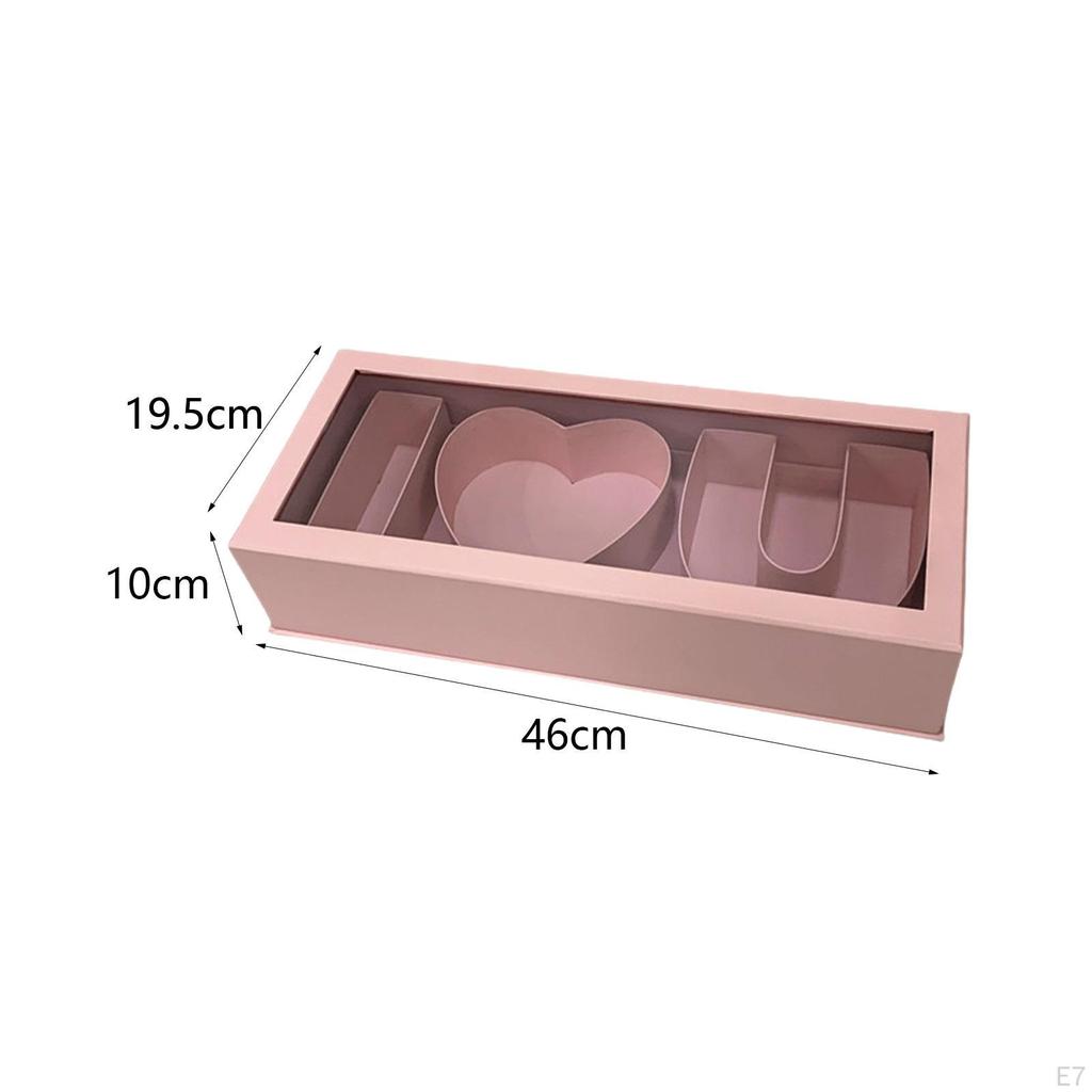 Elegant Love Letter Flower Box for DIY Present Decor