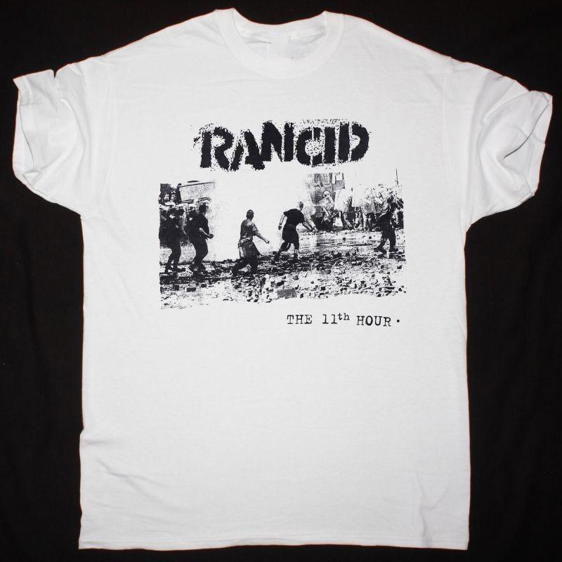 Rancid Band THE 11TH HOUR T-Shirt Classic Unisex White S-5XL 1J0434 Unisex T-Shirt M