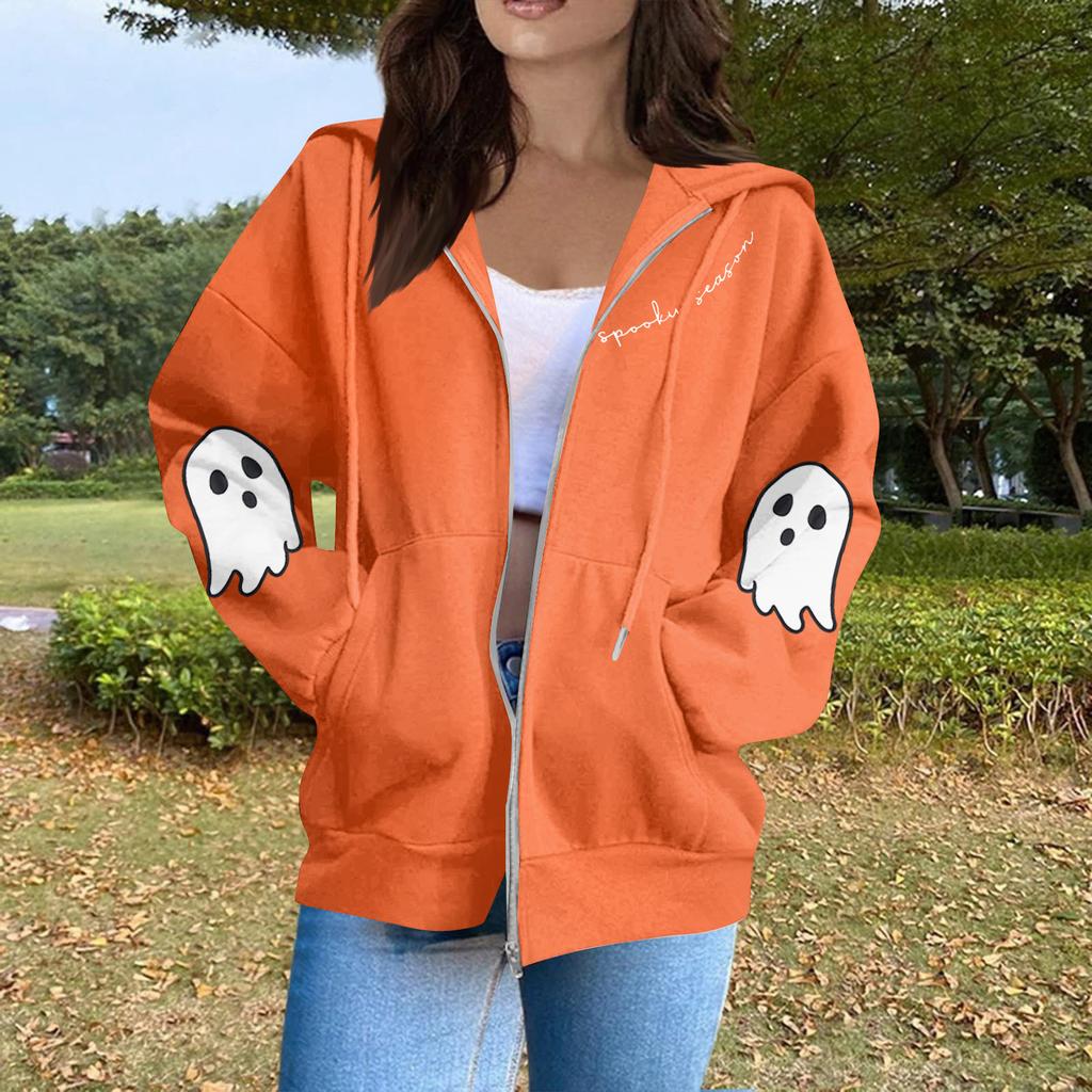 Women's Fashion Casual Long Sleeve Solid Color Hooded Sweatshirt Tops