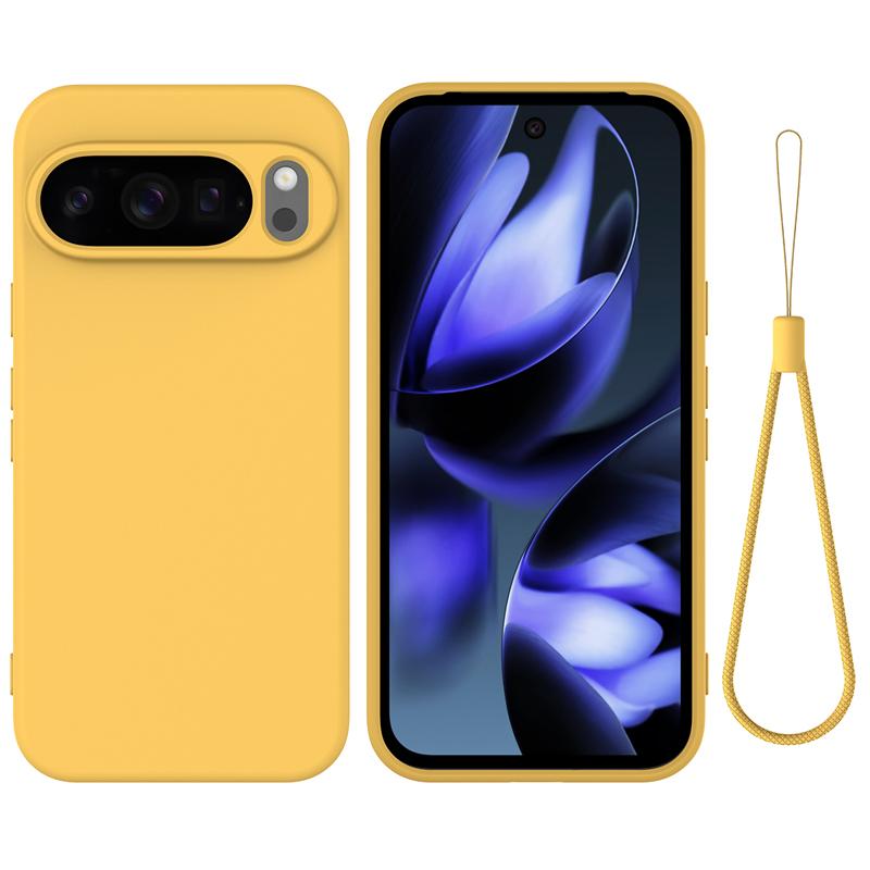 

For Google Pixel 10 10 Pro XL Case Soft Premium Liquid Silicone Strap Cover with Flocking inside for Google Pixel10 Google Pixel 10 Pro