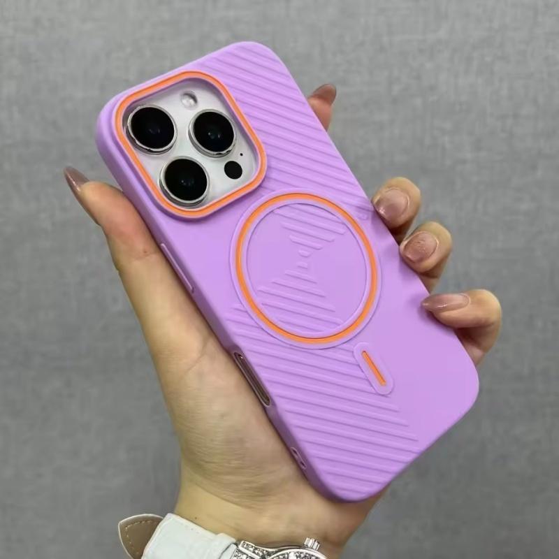 Ultrathin Hit Color Magnetic Phone Case for iPhone 17 16 15 14 Plus 13 12 11 16 Pro Max MagSafe Wireless Charging Matte Soft Cover