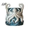 Ocean Themed Planter 3D Printed Octopus Planter with Tray Plant Holder Nautical