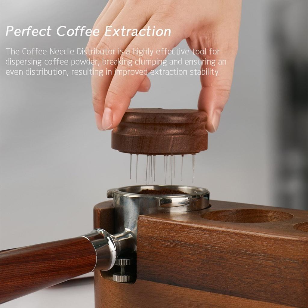 Portable Coffee Distribution Needle Coffee Powder Needle Coffee Distributor Wood Texture Coffee Stirrer Coffee Tool