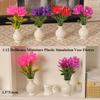 1:12 Kunststoff-Simulationsvase 1,5*5,6cm Fertige Blume Miniatur Puppenhaus Dekorationen