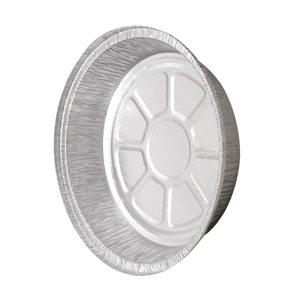 10pcs 7in Aluminum Foil Pans Round Shaped Disposable Cookware Air Fryer Tin Foil Tray for Household