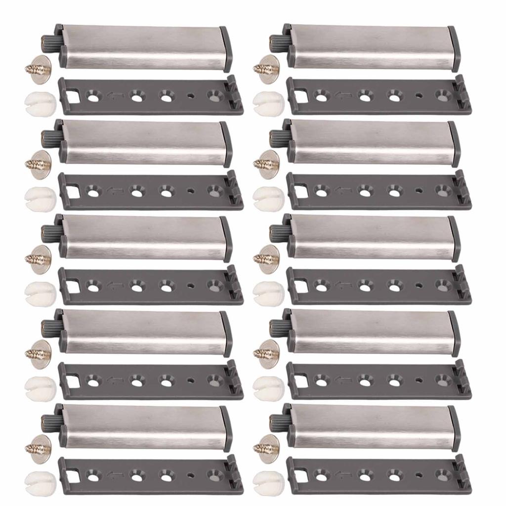 10Pcs Cabinet Door Push Latch Magnetic Stainless Steel Cupboard Rebounder Touch Latches Kitchen
