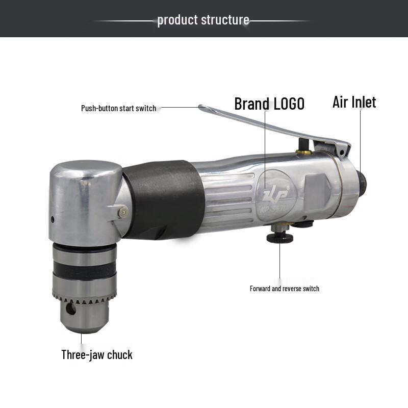 KOPO 90-Degree Air Angle Drill CN Plug (adapter Included)
