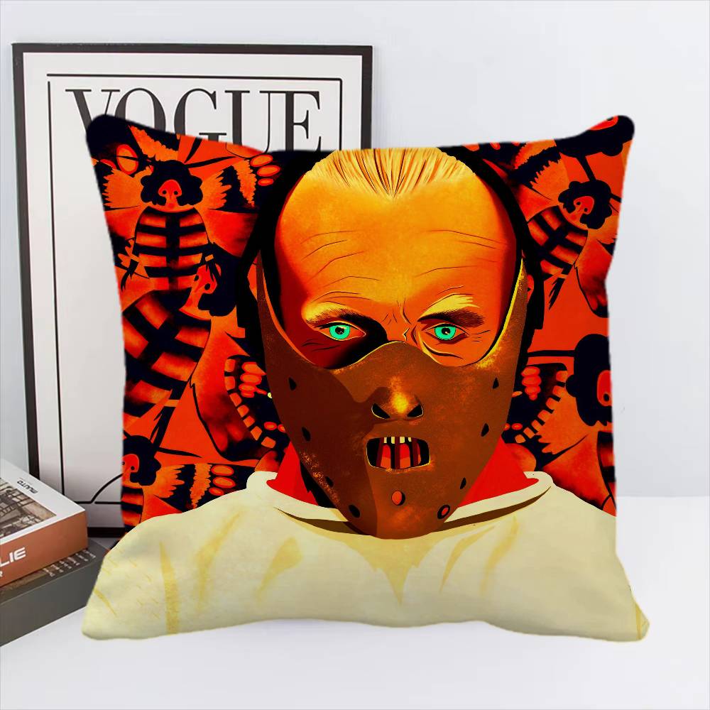 Horror TV Series Hannibal Pillow Case Square Pillow Bedroom Sofa Leisure Comfort Cushion Home Decoration