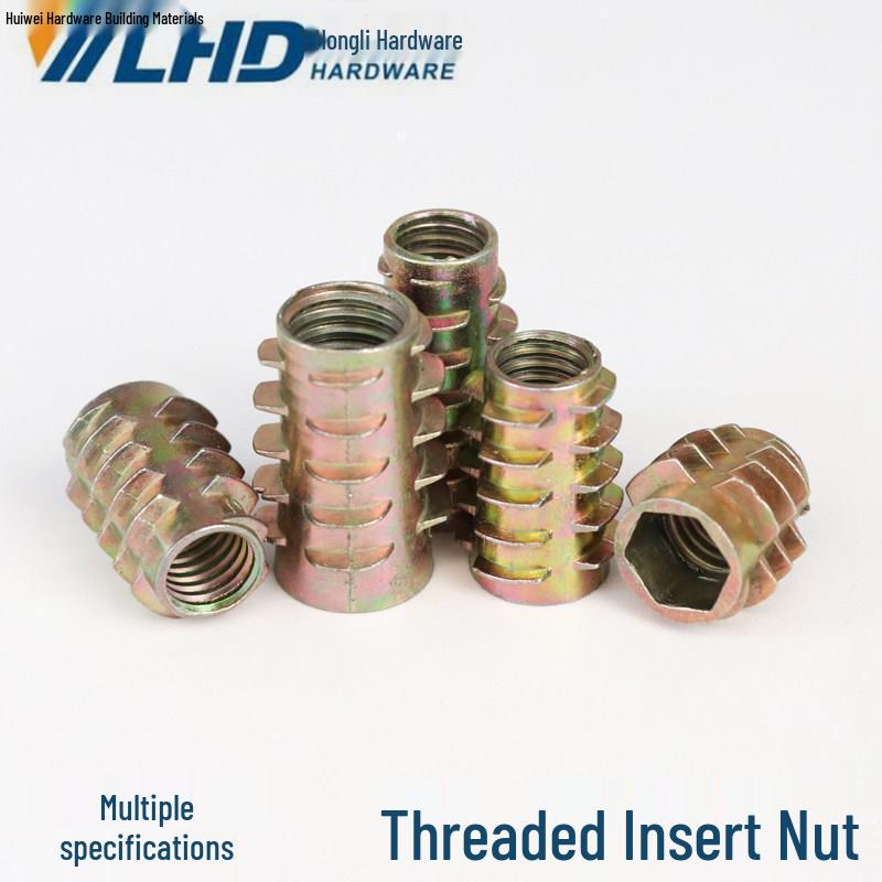 Furniture Embedded Inner & Outer Thread Trapezoidal Nuts M4-M10