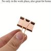 1PACK/24 Binders, Paper Clips Reusable Rose Gold Swallow Tail Clips