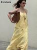 Cotton Strappy Dress Set Summer New Style Temperament Lazy Strappy + Fish Tail Dress Long Dress Set