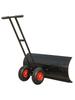 Large Wheeled Hand-Pushed Snow Shovel - Snow Removal Tool & Pusher Artifact