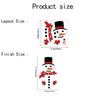 Christmas Snowman Toilet Sticker Self Adhesive Waterproof Removable Vinyl Decal for Home Bathroom Xmas Holiday Decor