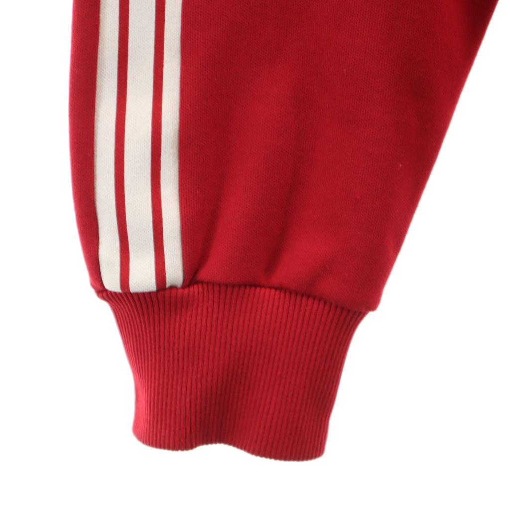 Adidas 70-talls Vest-Tyskland Merke Descente Vintage Treningsjakke 5 Rød Jersey Herre Brukt