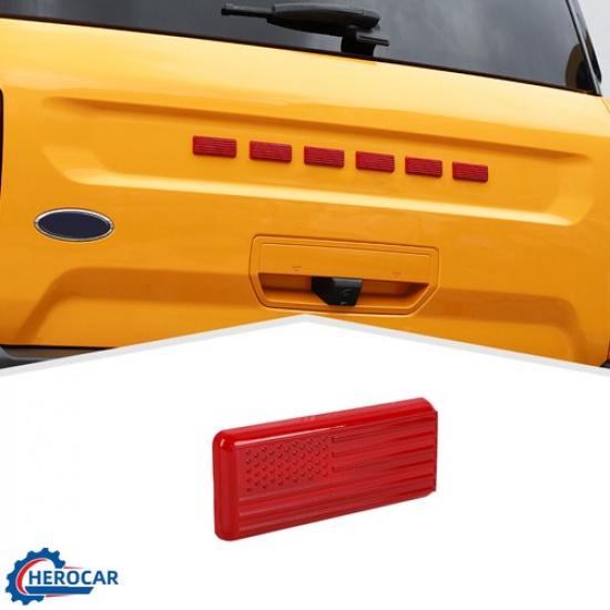 Декоративная накладка с буквами на заднюю решетку для Ford Bronco Sport, красная