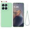 Motorola Edge 70 / Moto X70 Air 5G Solid Color Liquid Silicone Shockproof Full Coverage Without Holder Phone Case (Green)