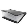 Fireproof File Folder Large Capacity 13 Layers Transparent Plastic Inner Pages Waterproof Document Holder for Office