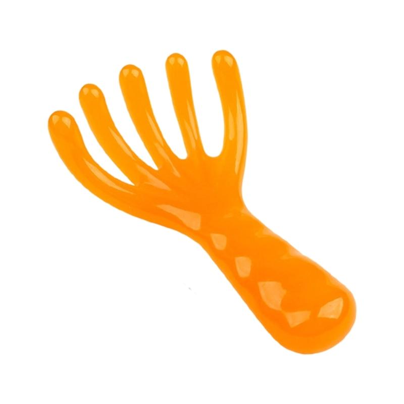 5 Claw Head Massage Tool Mimicking Human Fingers Head Massage Manual Hair Scalp Massage Brush Easy Cleaning жёлтый
