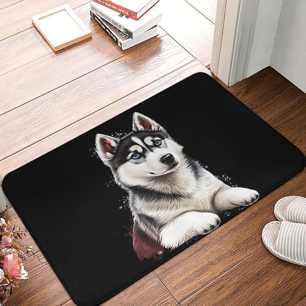 1PC HD Cute Kitten Pattern Door Mats Kitchen Rugs Non-Slip Pop Design Bathroom Rugs Bath Mat Carpet for Home Sink Laundry Decor