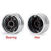 2pcs RC Truck Metal 20mm/25mm Width Wheel Drive/Bearing Hub Rim for 1/14 Tamiya SCANIA 770S 56368 VOLVO ACTROS MAN Model Car