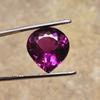 13mm Natural Padparadscha Sapphire Loose Gemstone Heart Shape Certified