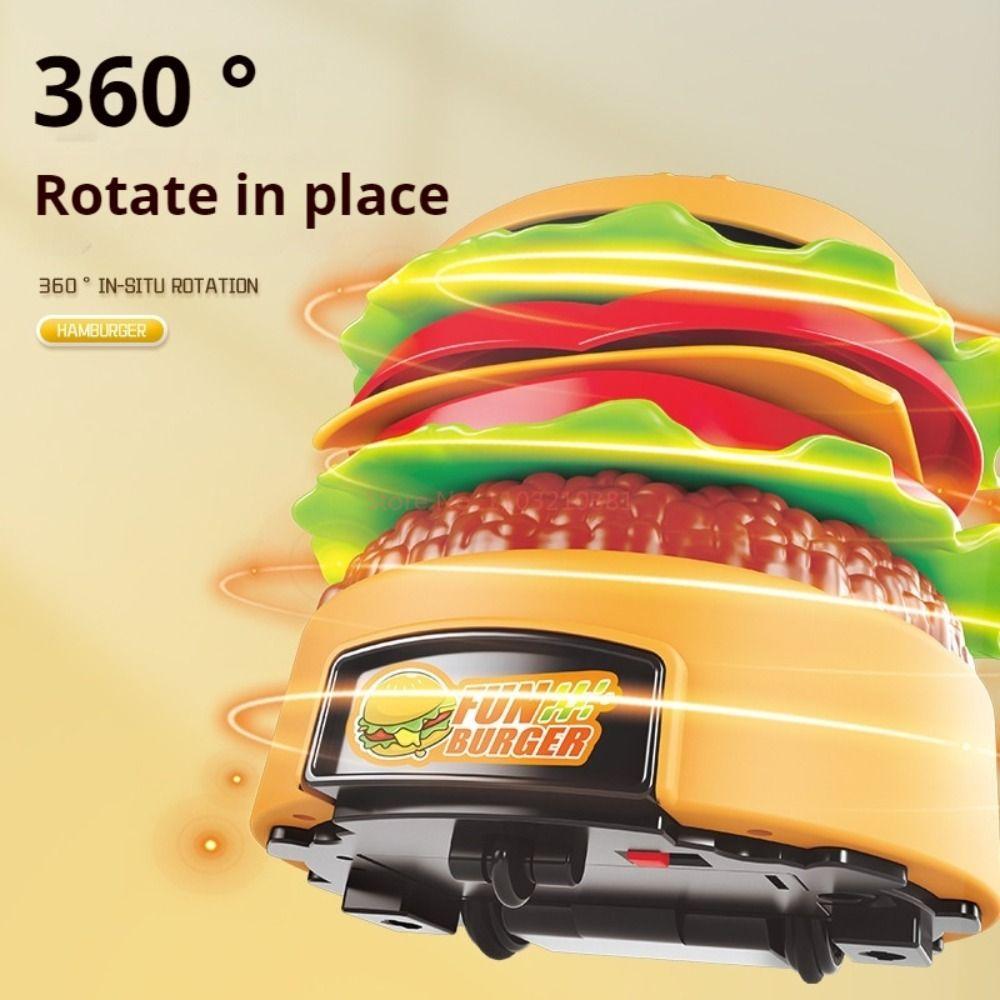 Simulated Food Remote Control Hamburger Freely Matched Kids Electric Car Toys  Vehicle Toy