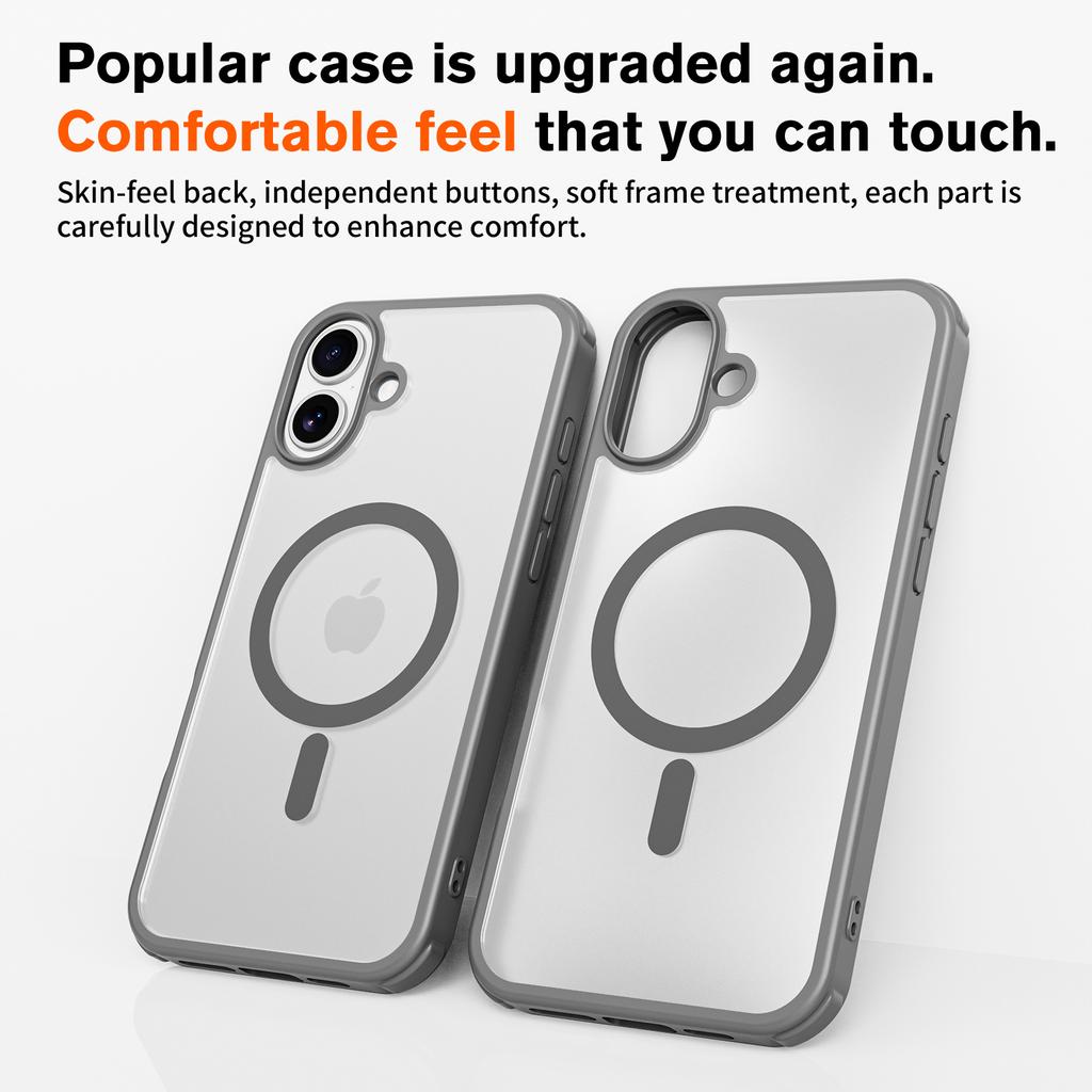 For iPhone 16 Plus Magnetic Case Compatible with MagSafe TPU+PC Phone Cover