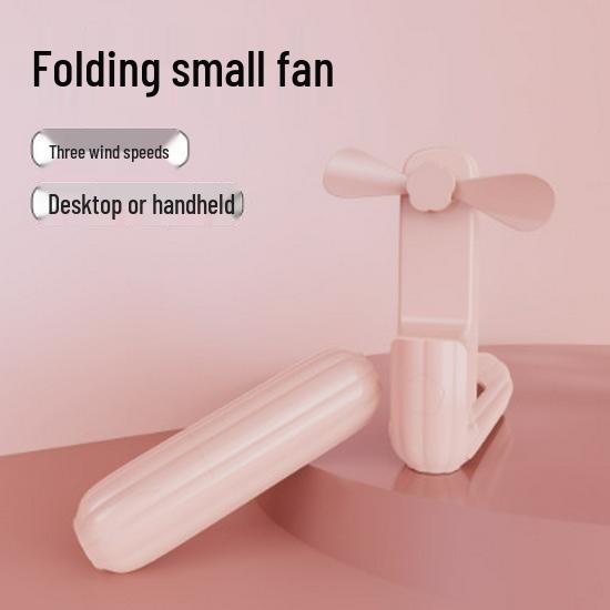 Portable Mini Handheld Folding Fan with USB Charging and Long Battery Life