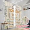 2pcs,2D plane printing Creative Curtains Best Sister Pillow Versatile Polyester (without rod) Festive Perfect for Living Room &
