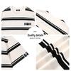 Fingercroxxit Men's Striped Loose Fit Short Sleeve T-Shirt